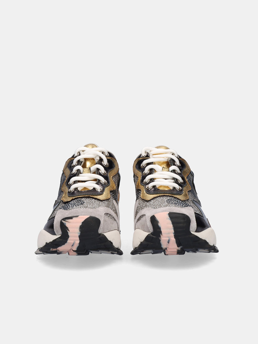 134-18 LEATHER GREY BLACK