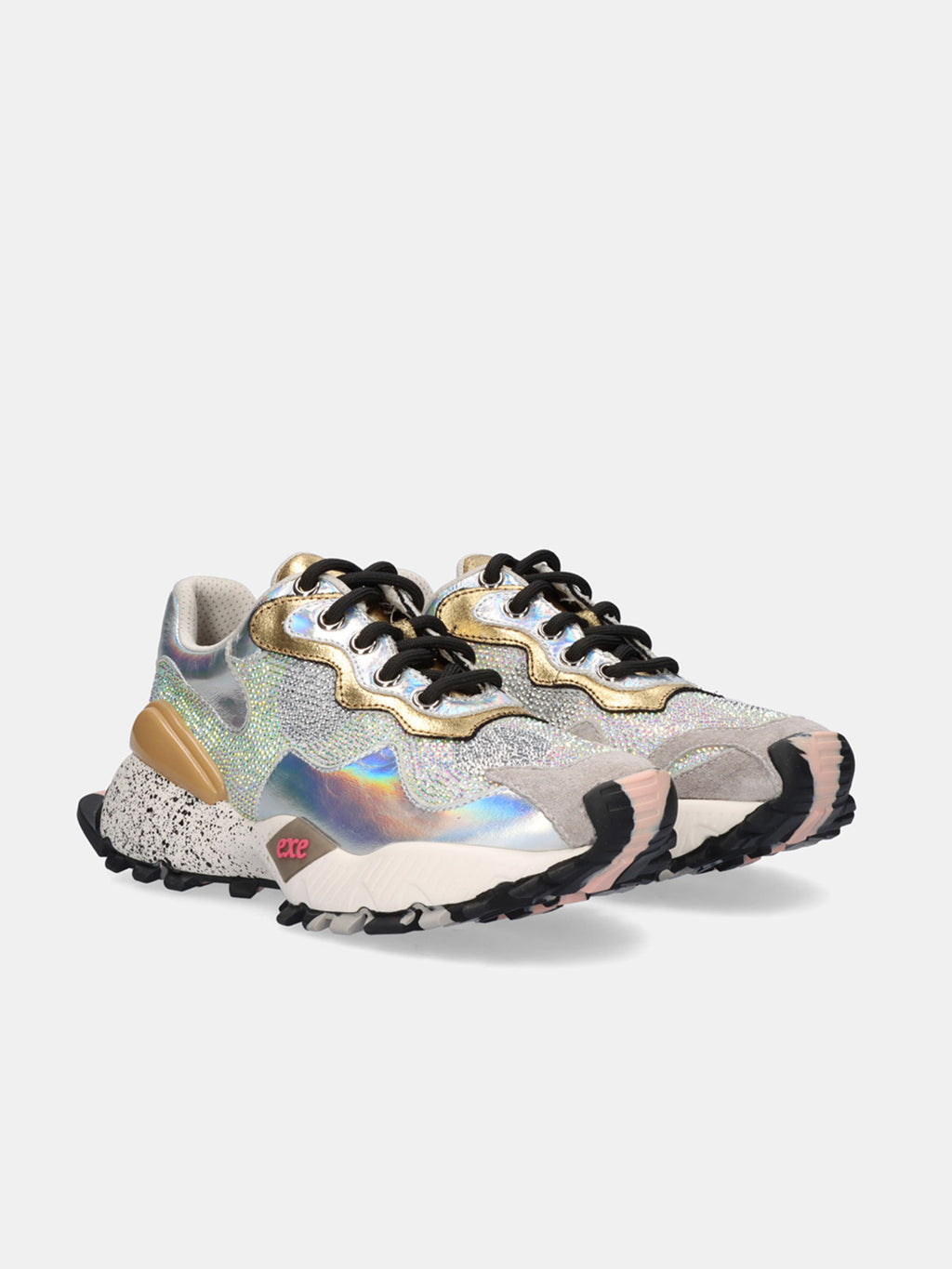 134-18 LEATHER SILVER GLD