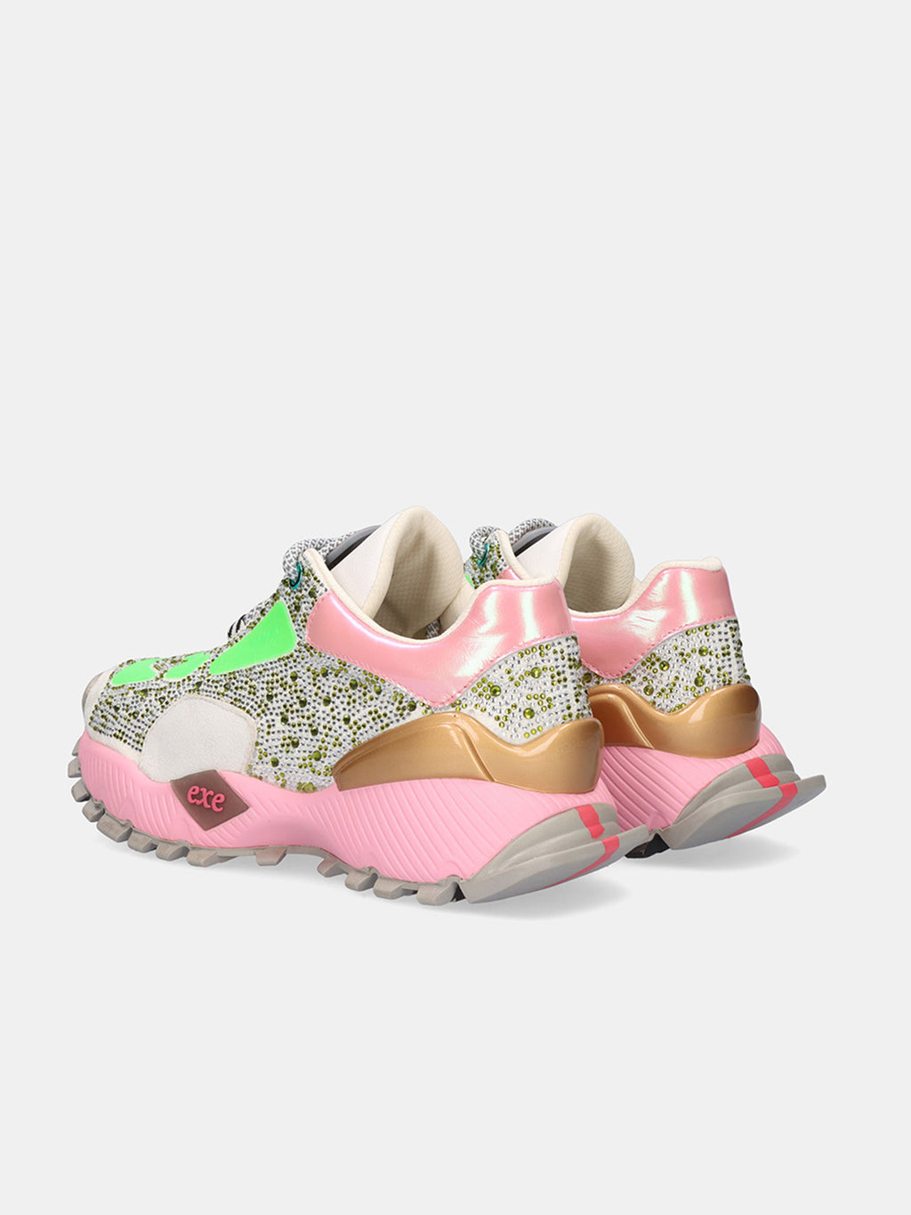 134-23 LEATHER GREEN PINK