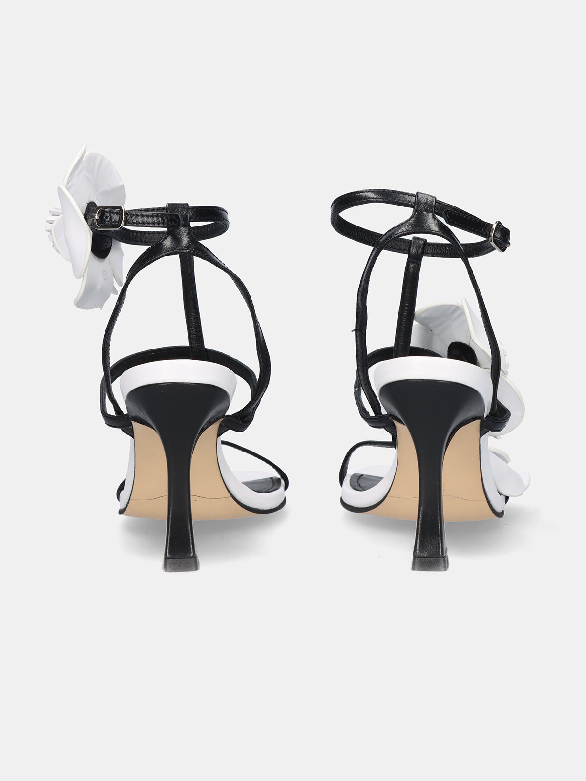 534 SELENA LEATHER BLACK WHT