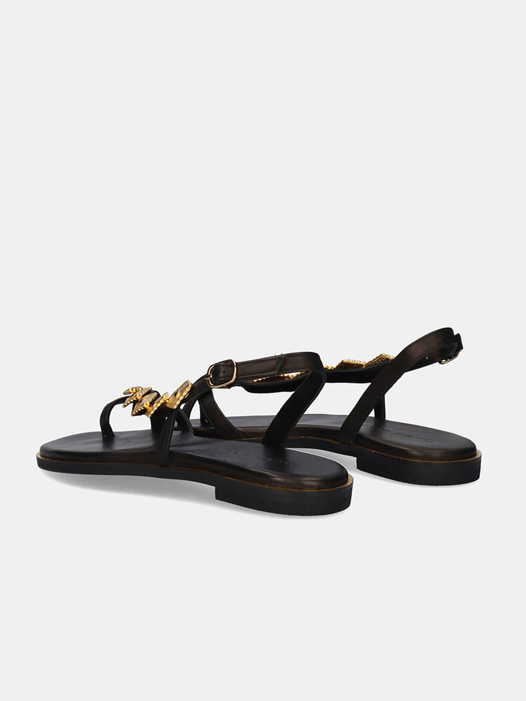 554 GOLDIE LEATHER BLACK-GOLD