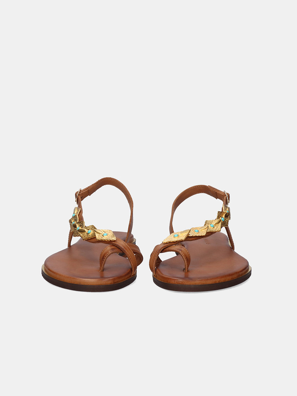 554 GOLDIE LEATHER BROWN