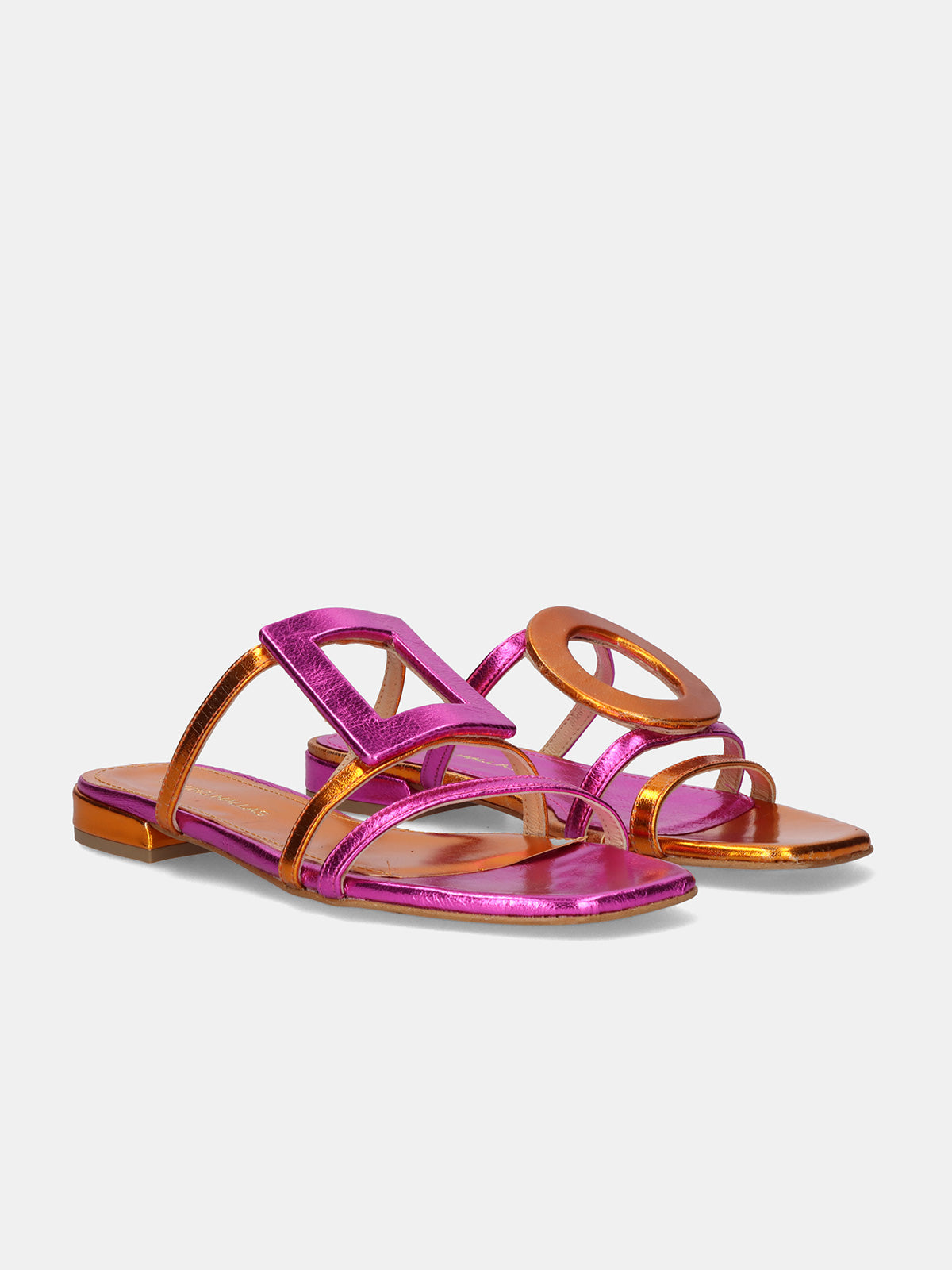 580 FEDRA LEATHER FUXIA ORNG