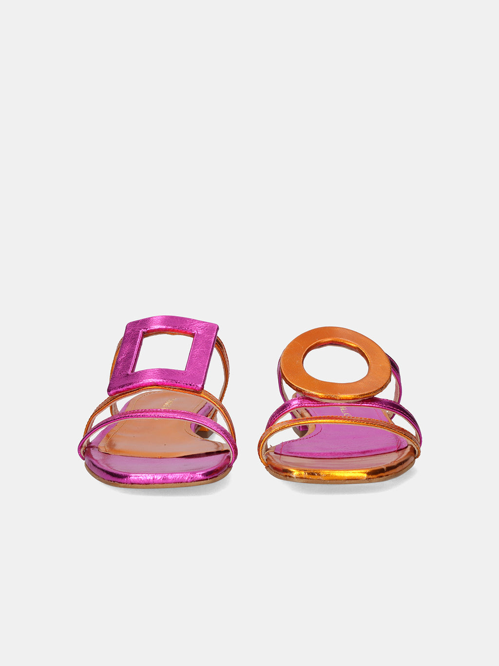 580 FEDRA LEATHER FUXIA ORNG