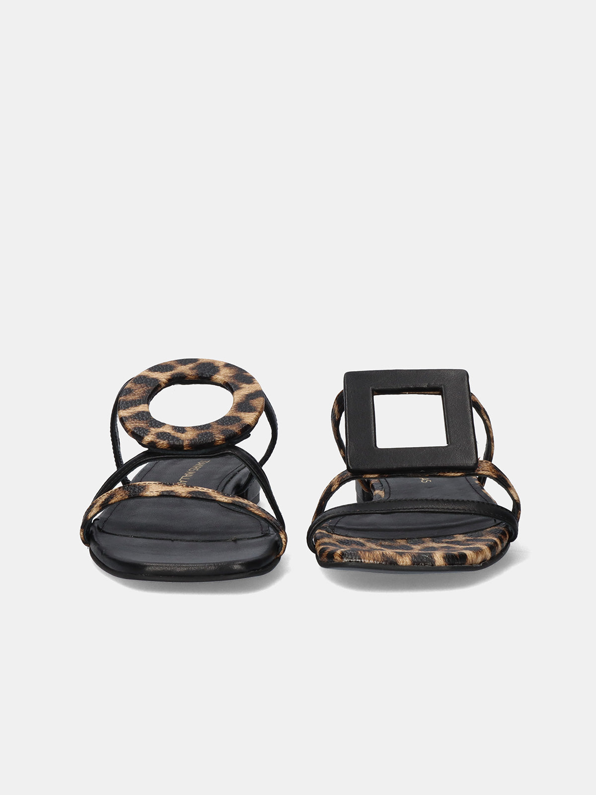 580 FEDRA LEATHER LEOPAR BLK