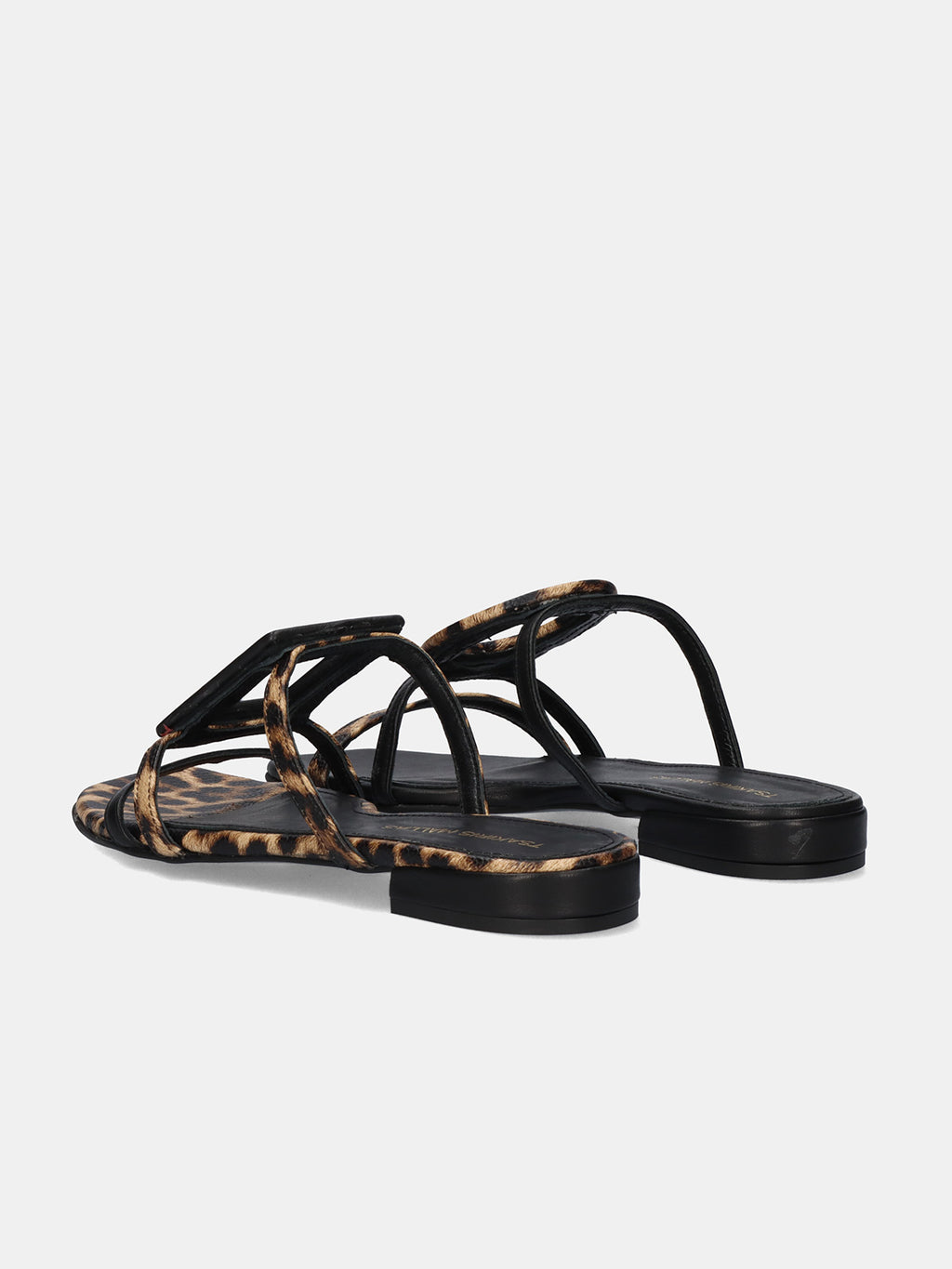 580 FEDRA LEATHER LEOPAR BLK