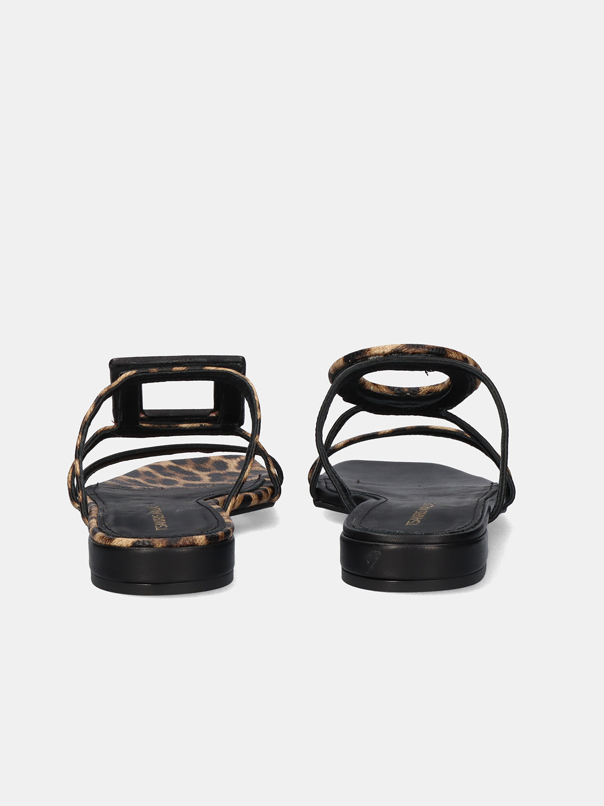 580 FEDRA LEATHER LEOPAR BLK