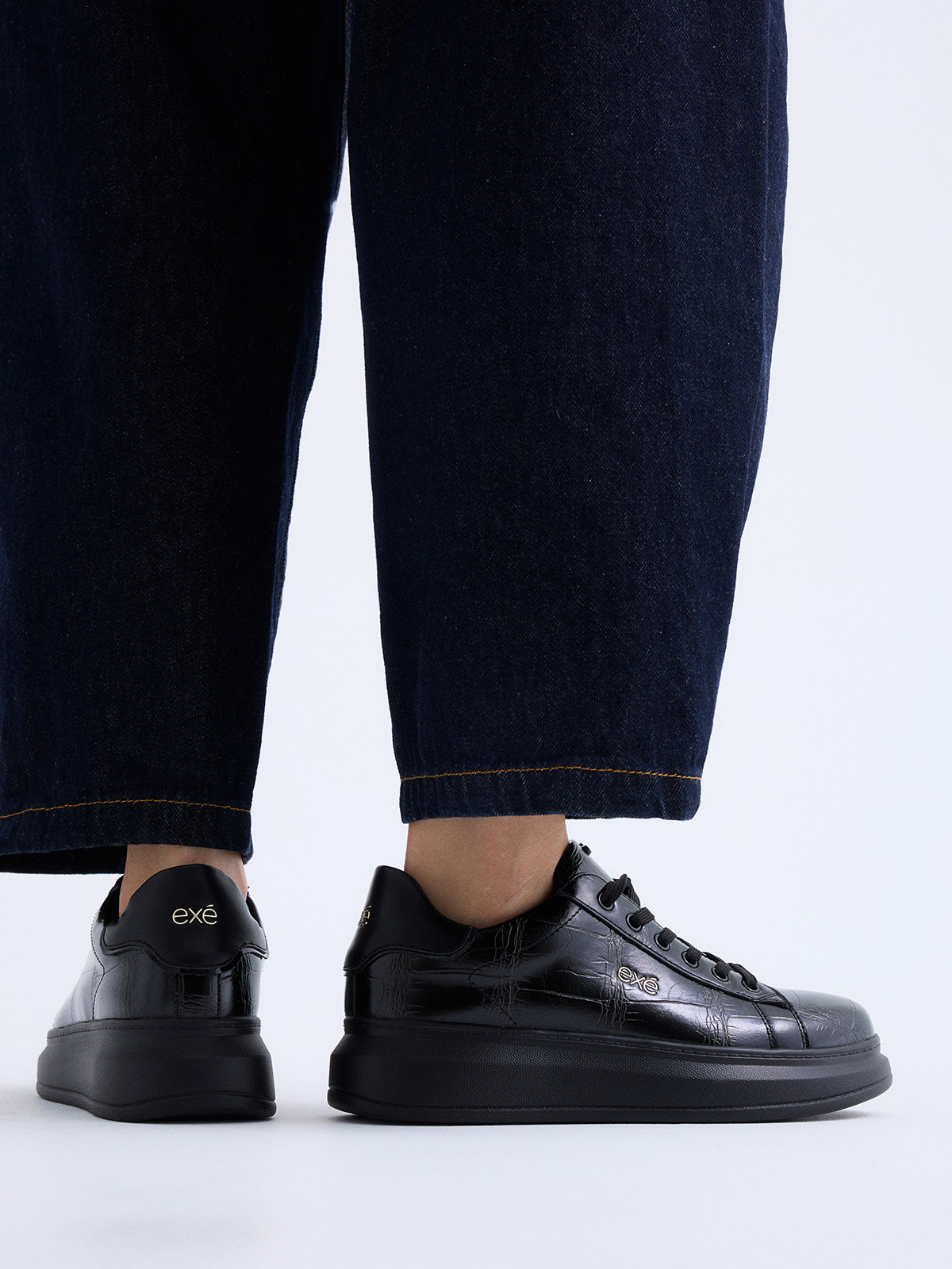 66-22WEX166 CROCO BLACK