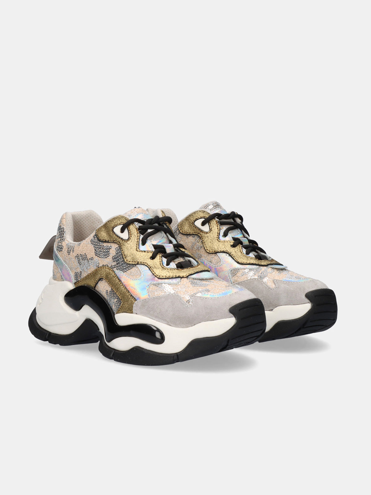 901-8 LEATHER GREY GOLD