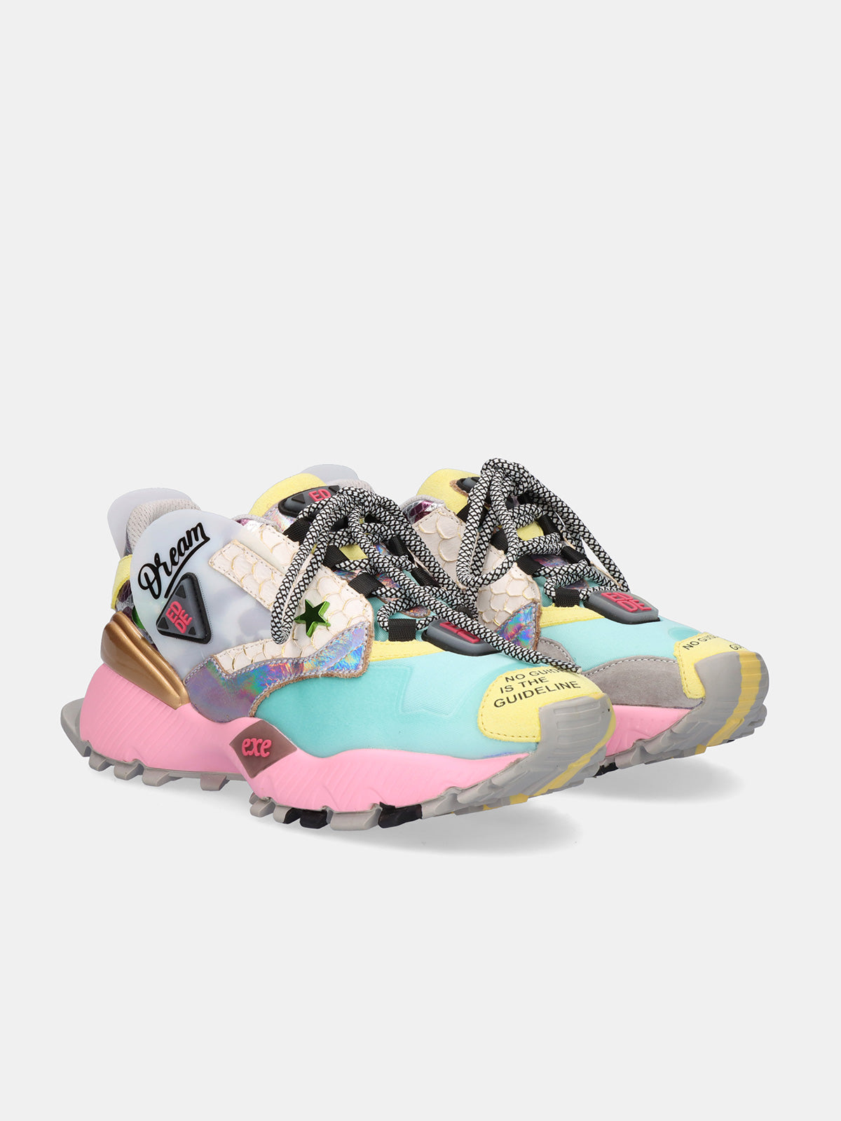 928-3 LEATHER BLUE PINK