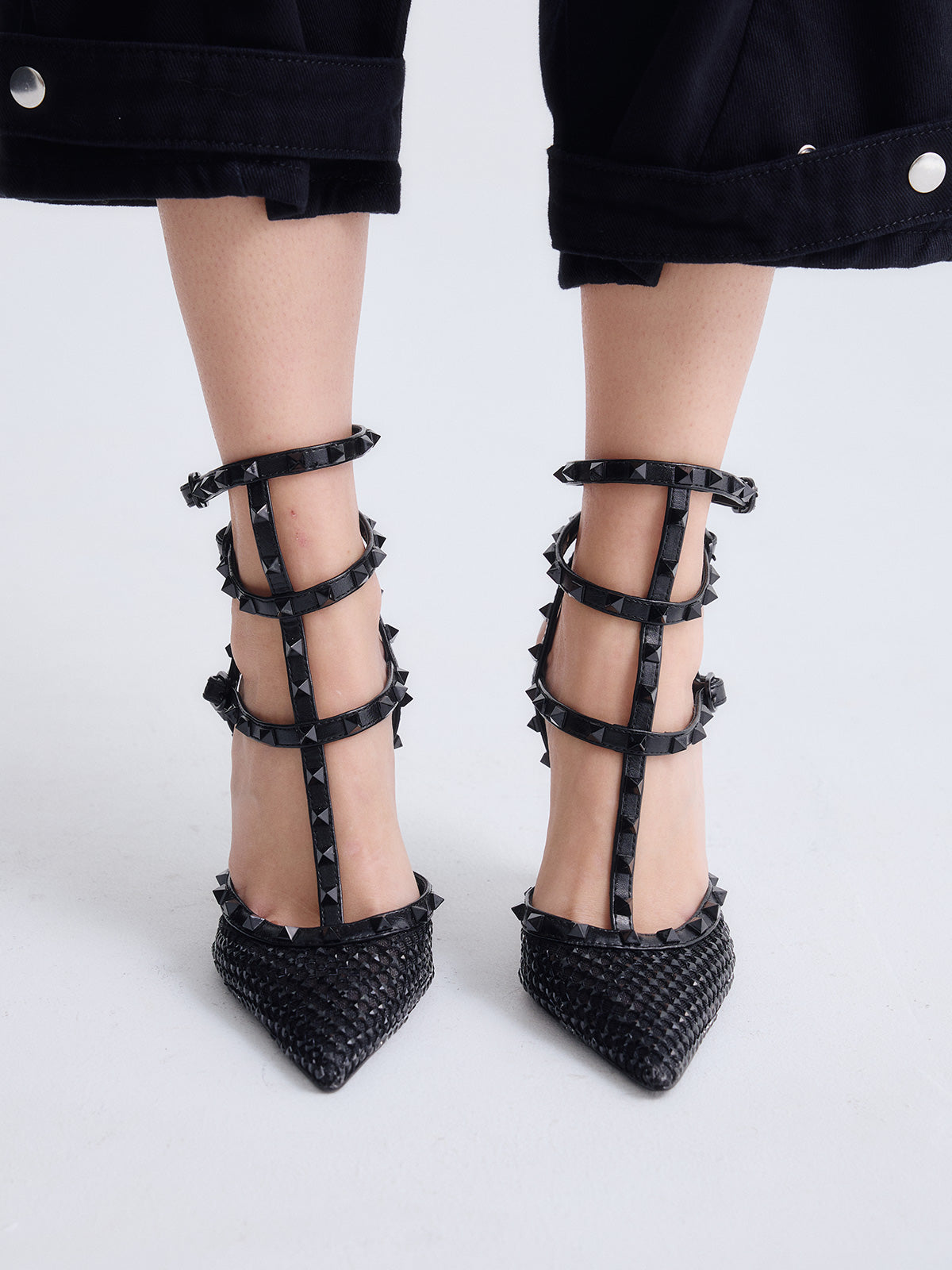 ANGELIA-716 STRASS BLACK