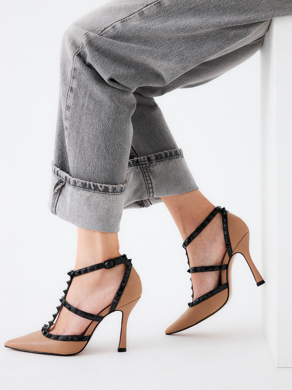 ANGELIA-815 PU TAUPE BLK