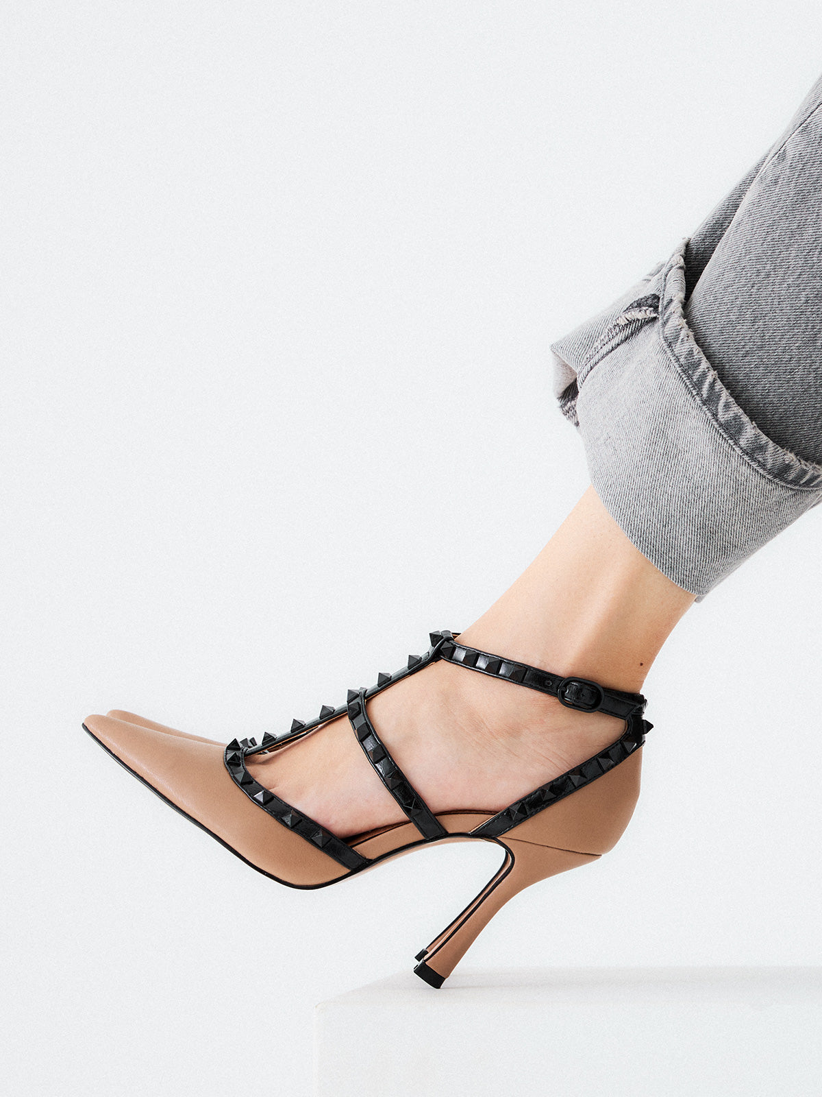 ANGELIA-815 PU TAUPE BLK