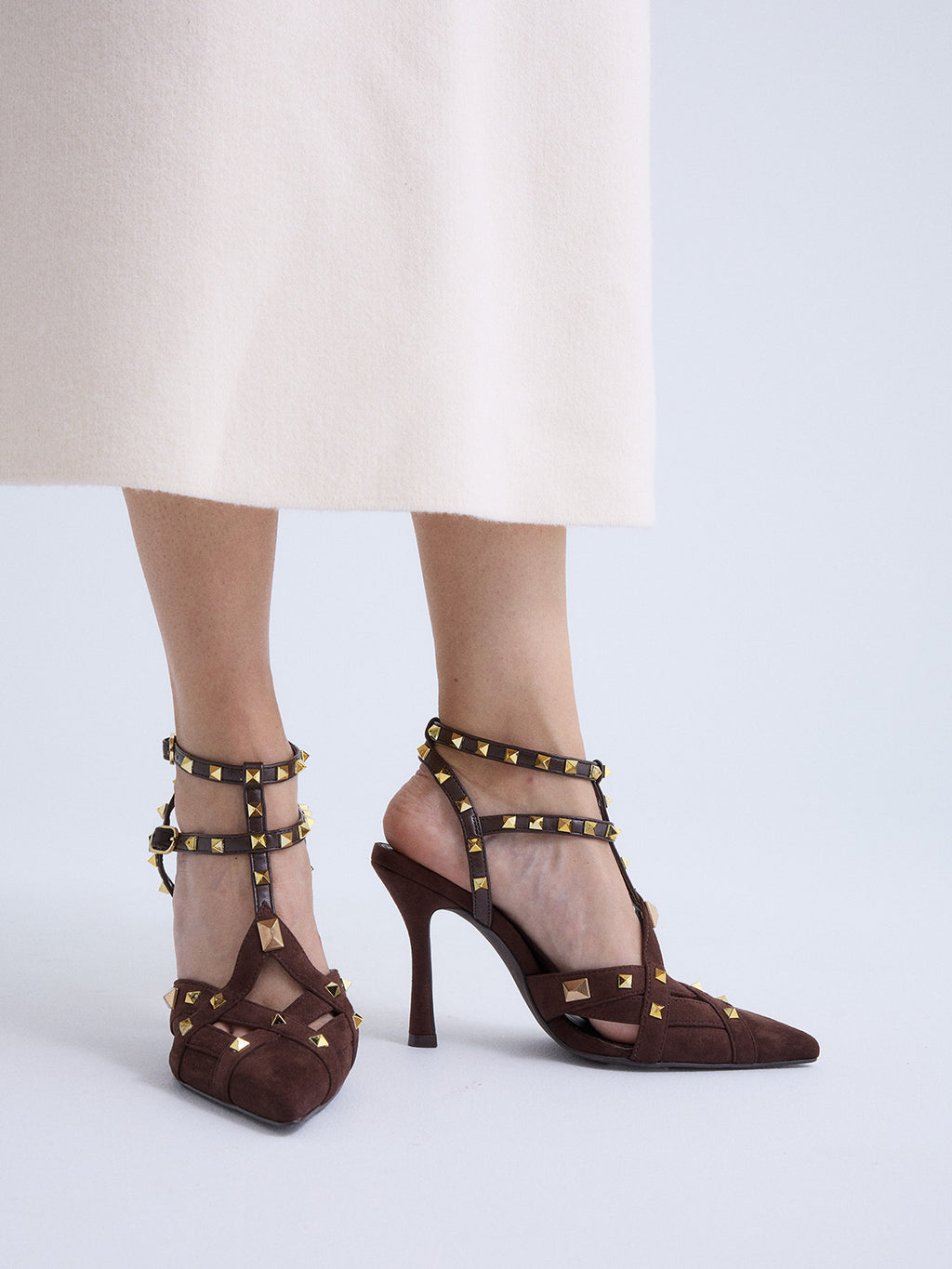 ANGELIA-836 FABRIC BROWN GOLD