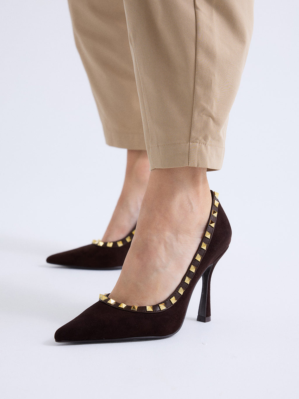 ANGELIA-869 FABRIC BROWN GOLD