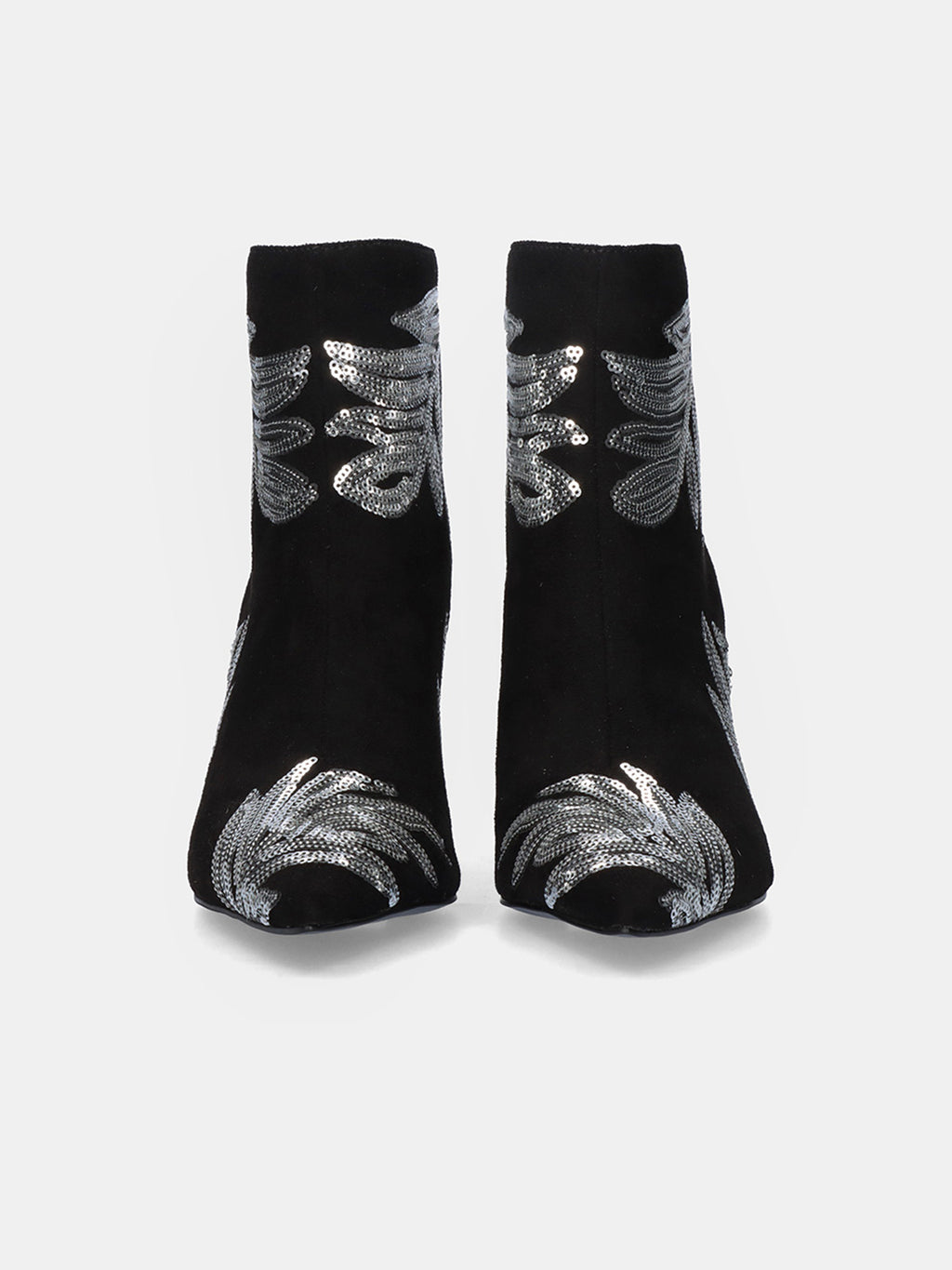 BELINDA-527 FABRIC BLACK-SILV