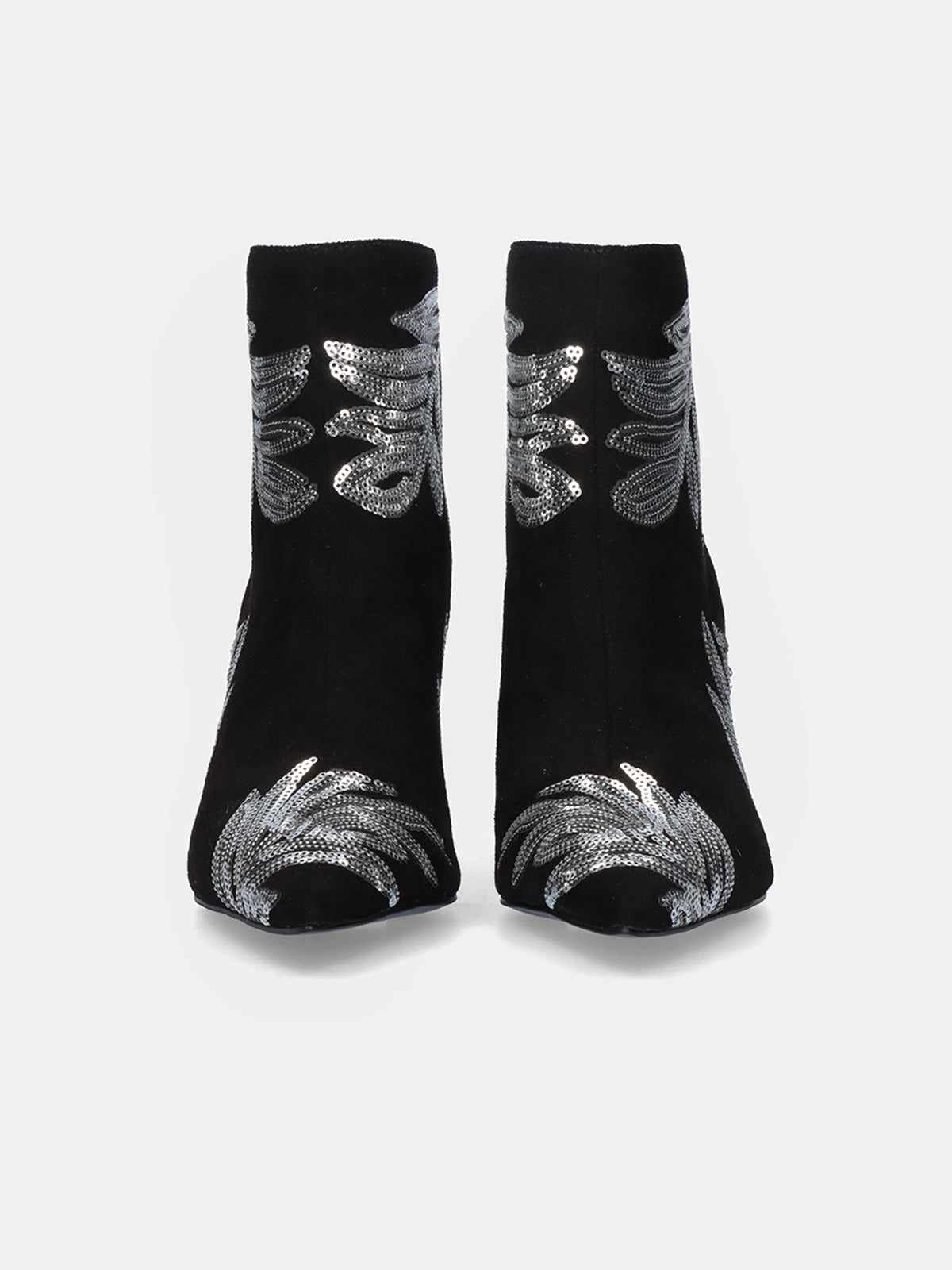 BELINDA-527 FABRIC BLACK-SILV