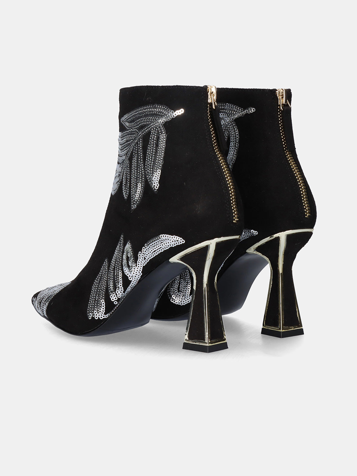 BELINDA-527 FABRIC BLACK-SILV