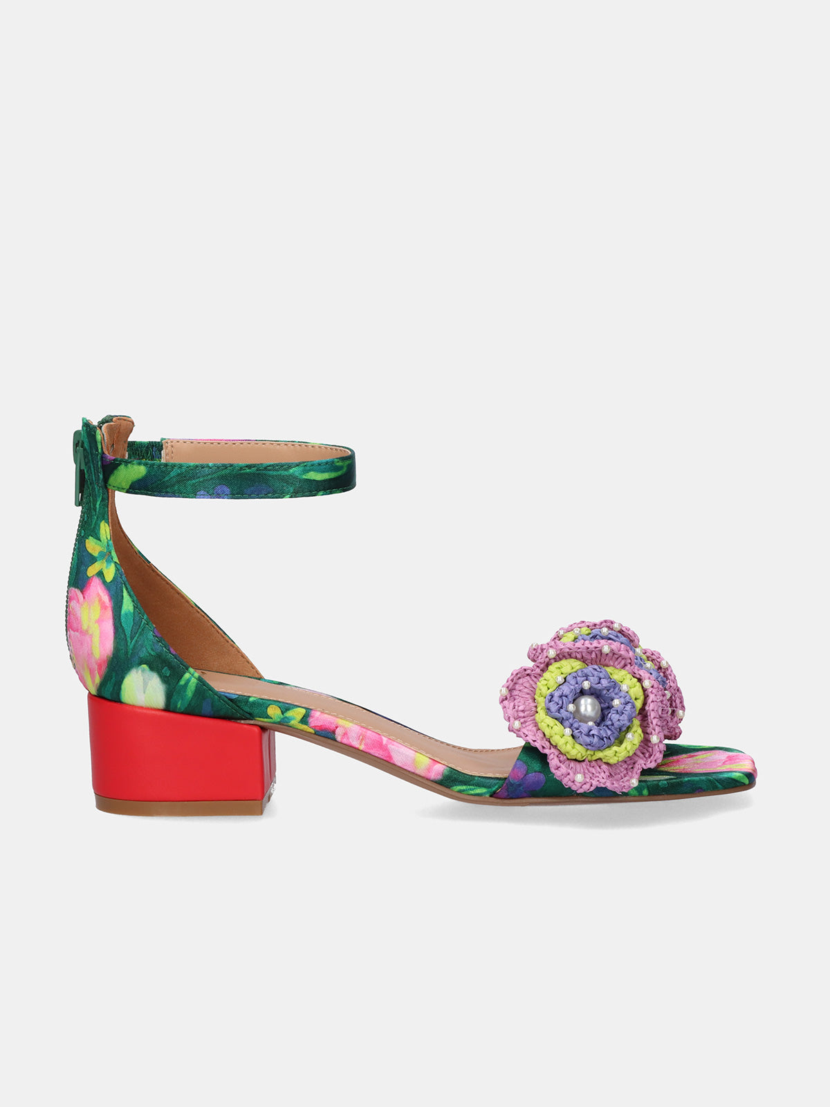 CAPRI-400 FLOWER GREEN BLK