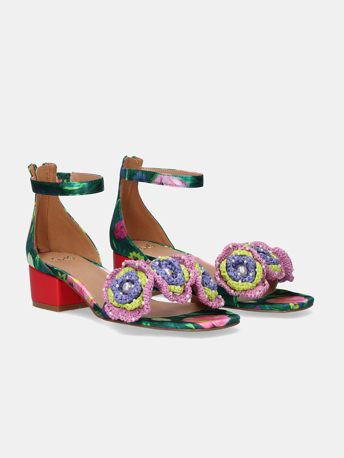 CAPRI-400 FLOWER GREEN BLK