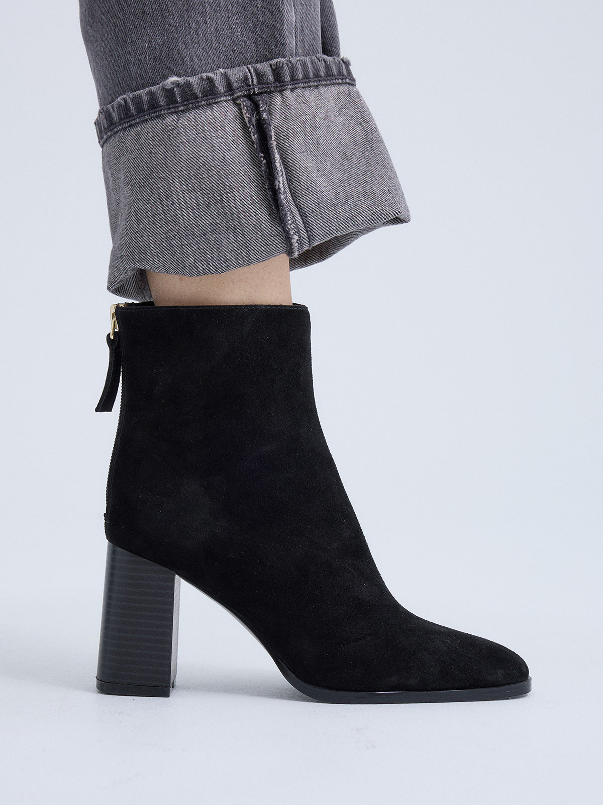 CARLA-625 SUEDE BLACK