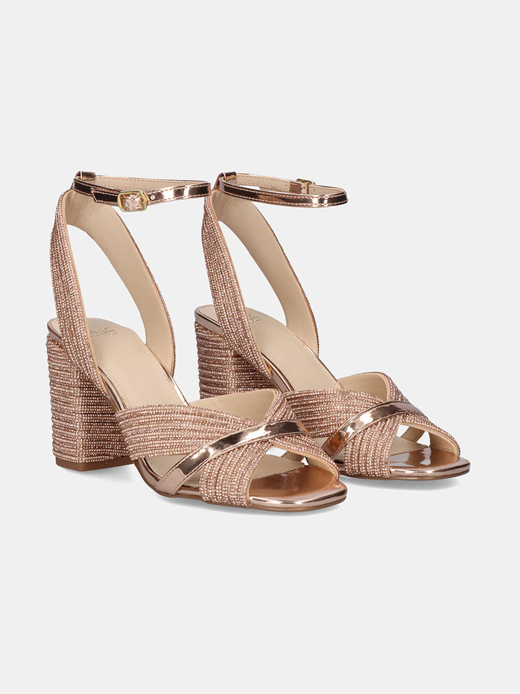 CAROL-505 STRASS PINK GOLD