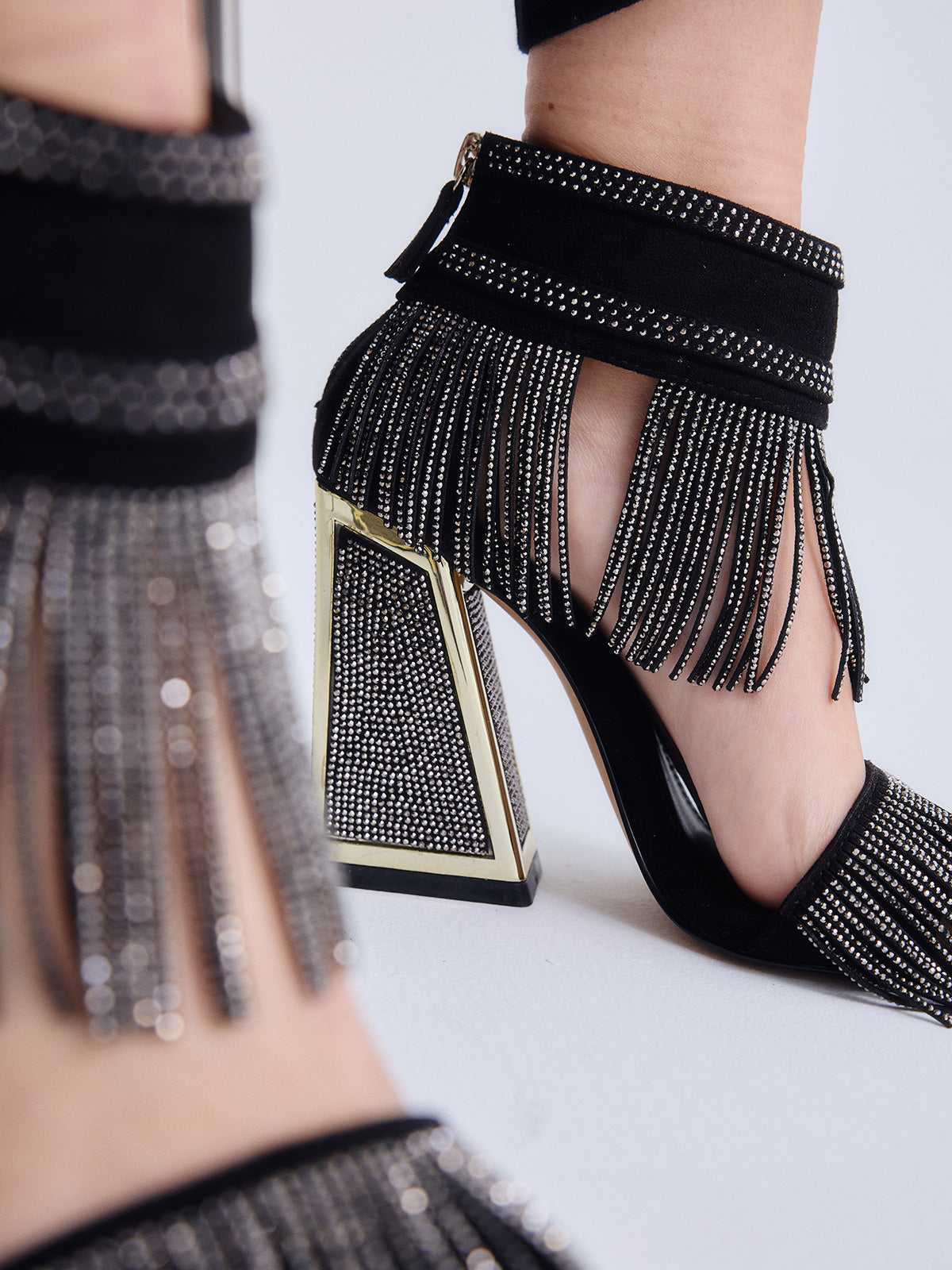 DOMINIC-520 STRASS BLACK