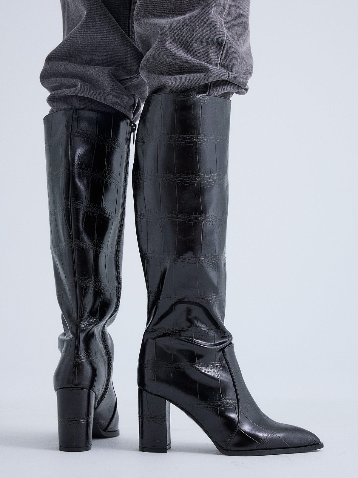 FIEEIPA-444 CROCO BLACK