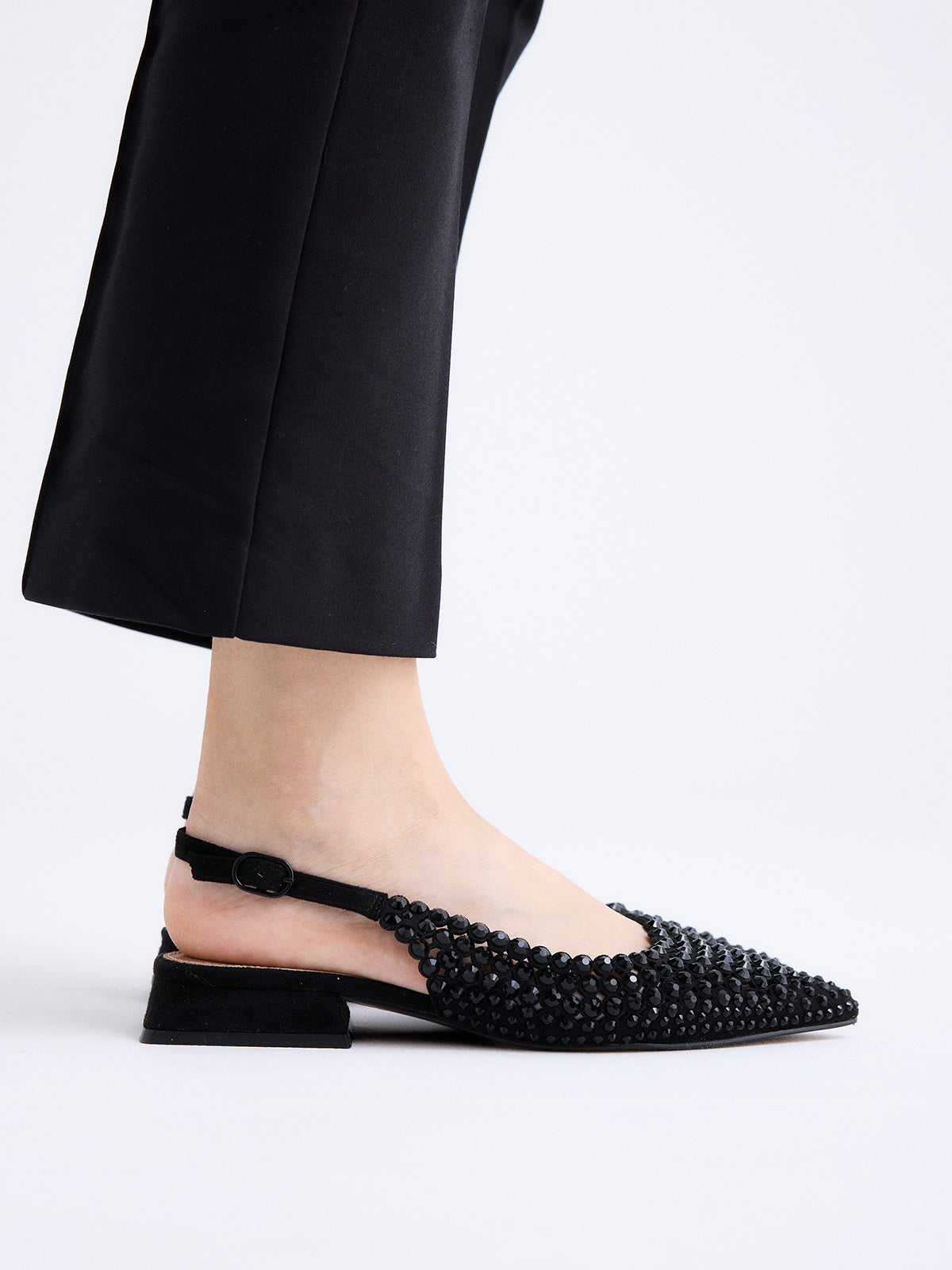HILLARY-141 STRASS BLACK