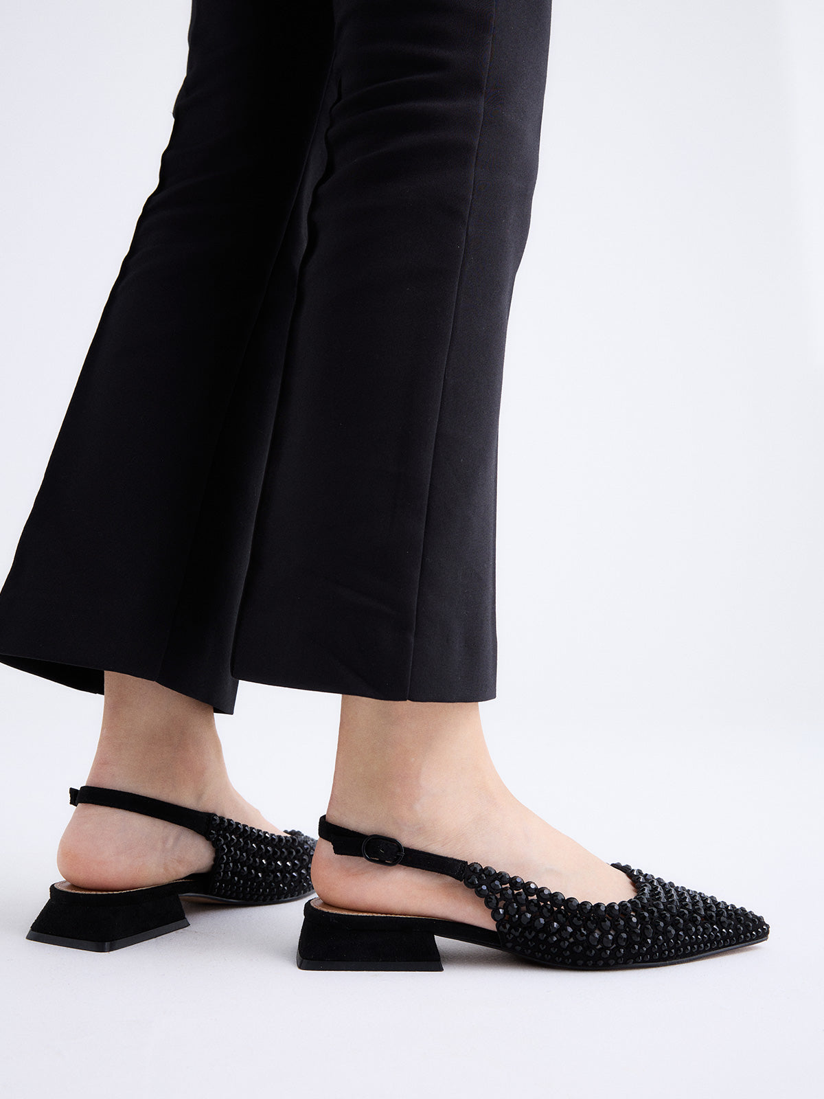 HILLARY-141 STRASS BLACK