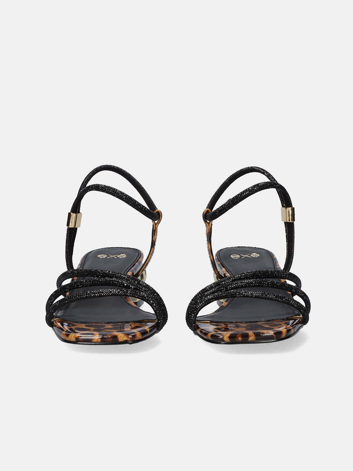 KATY-485 STRASS LEOPARD BLACK