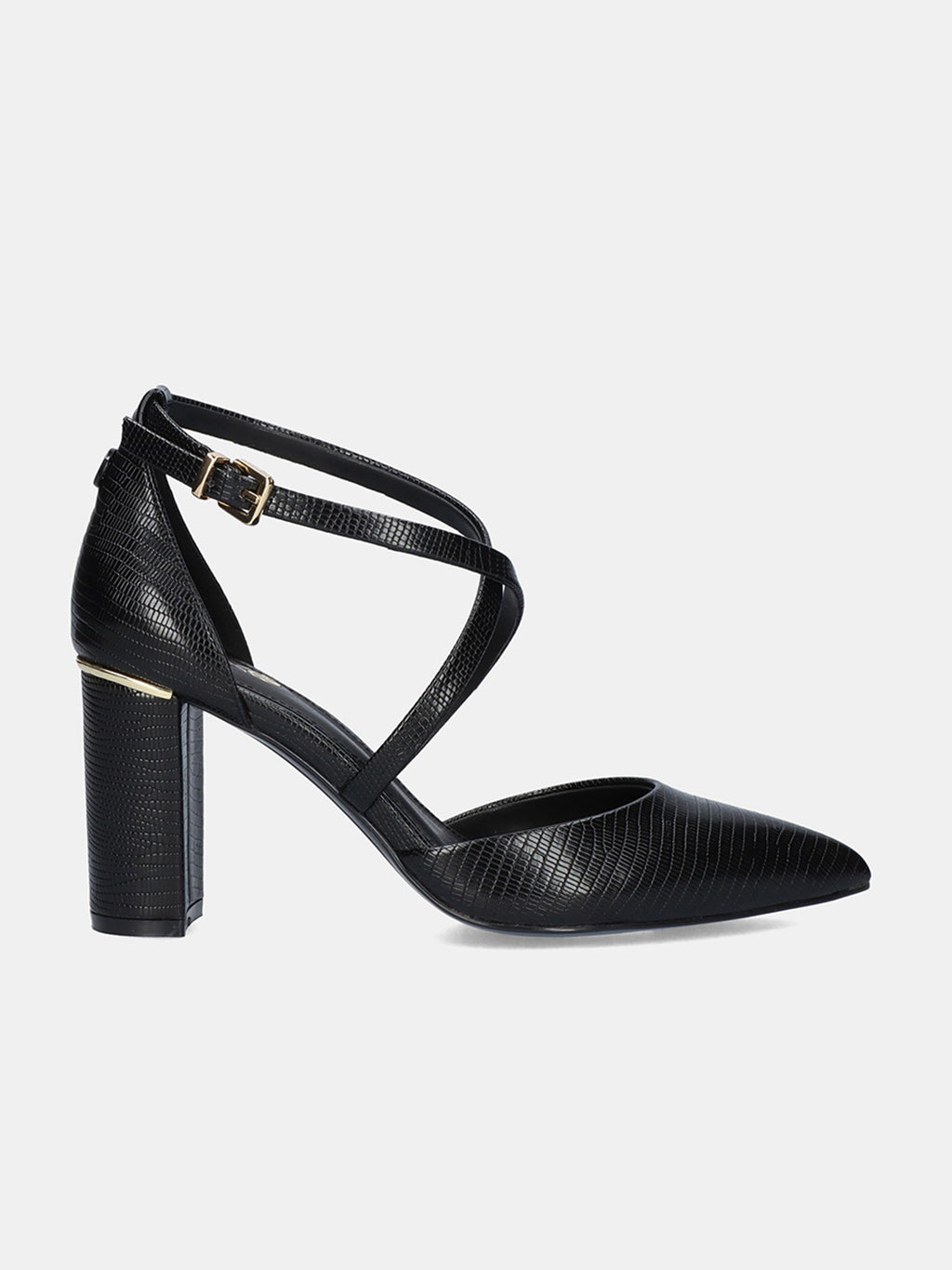 LESLIE-228 LIZARD BLACK