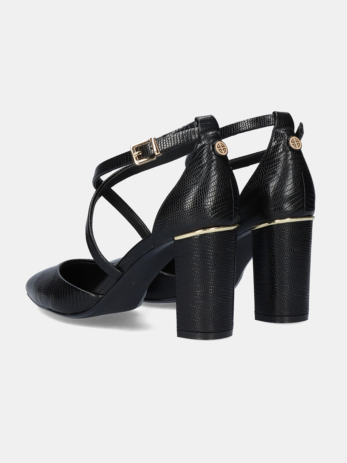 LESLIE-228 LIZARD BLACK