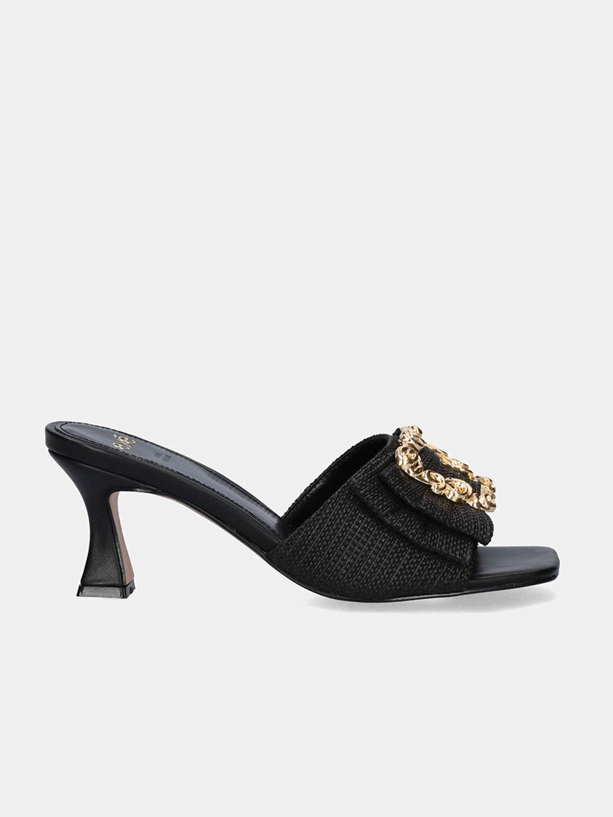 LUCIA-190 RAFFIA BLACK