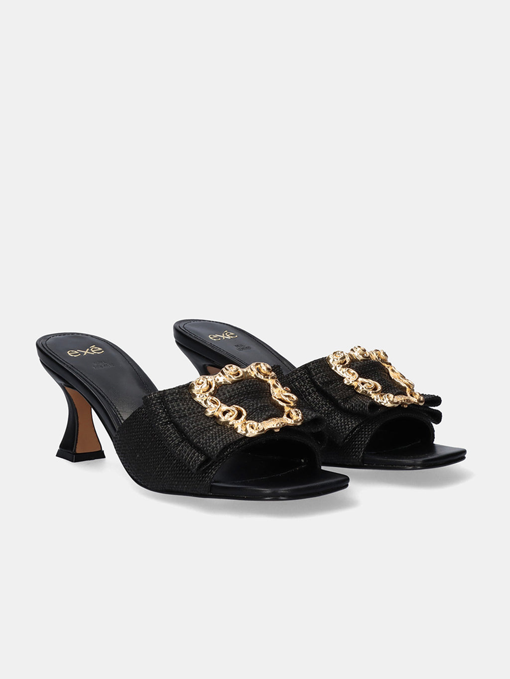 LUCIA-190 RAFFIA BLACK