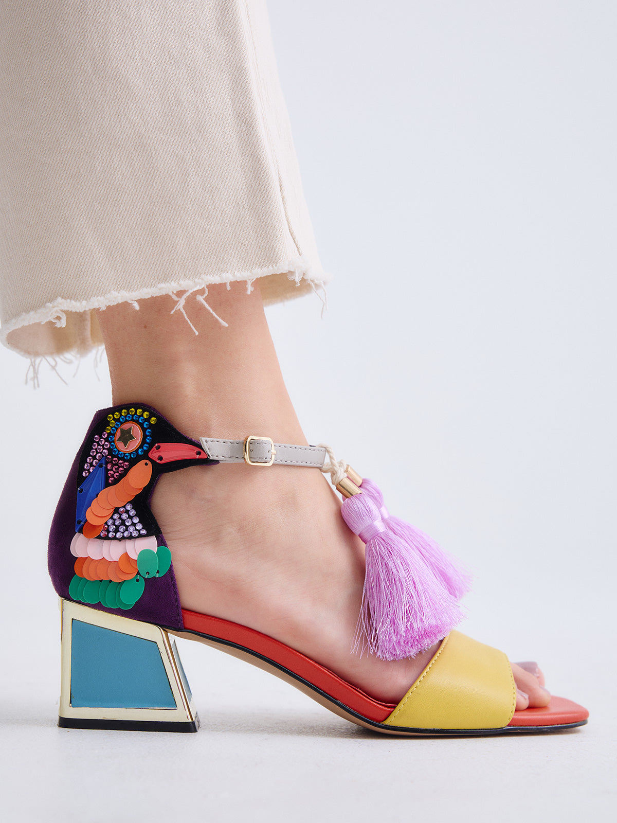 LUISA-310 PU PURPLE YELLOW