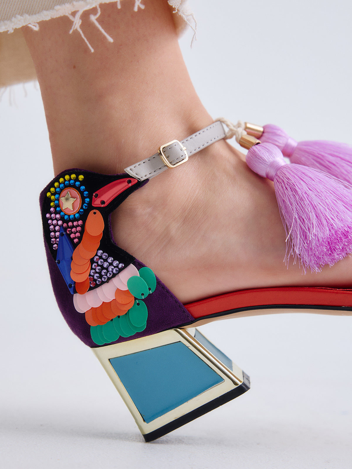 LUISA-310 PU PURPLE YELLOW