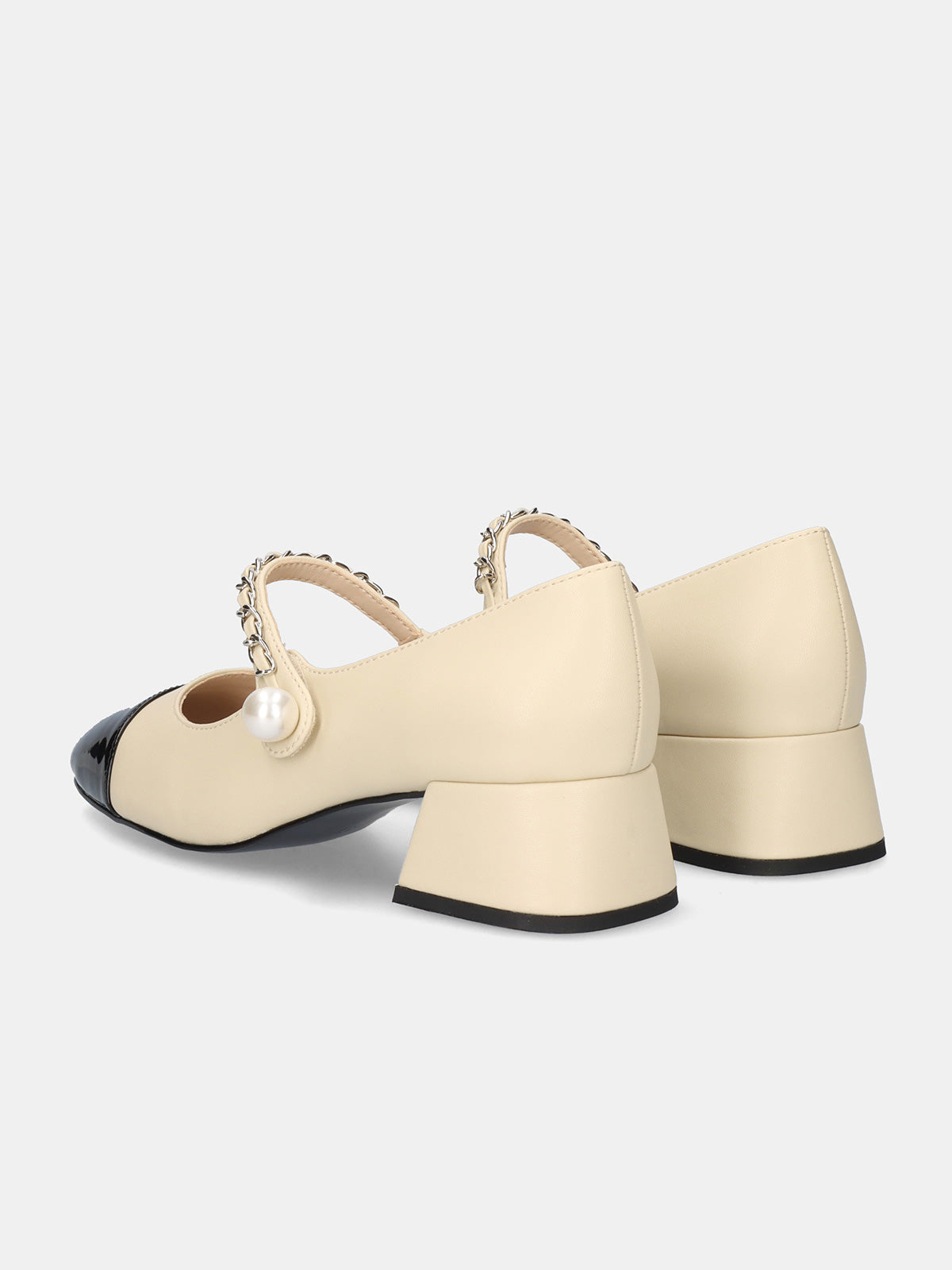 MINA-523 PU BEIGE BLK