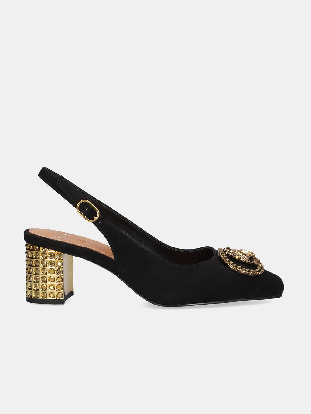 NADINE-310 FABRIC BLACK-GOLD