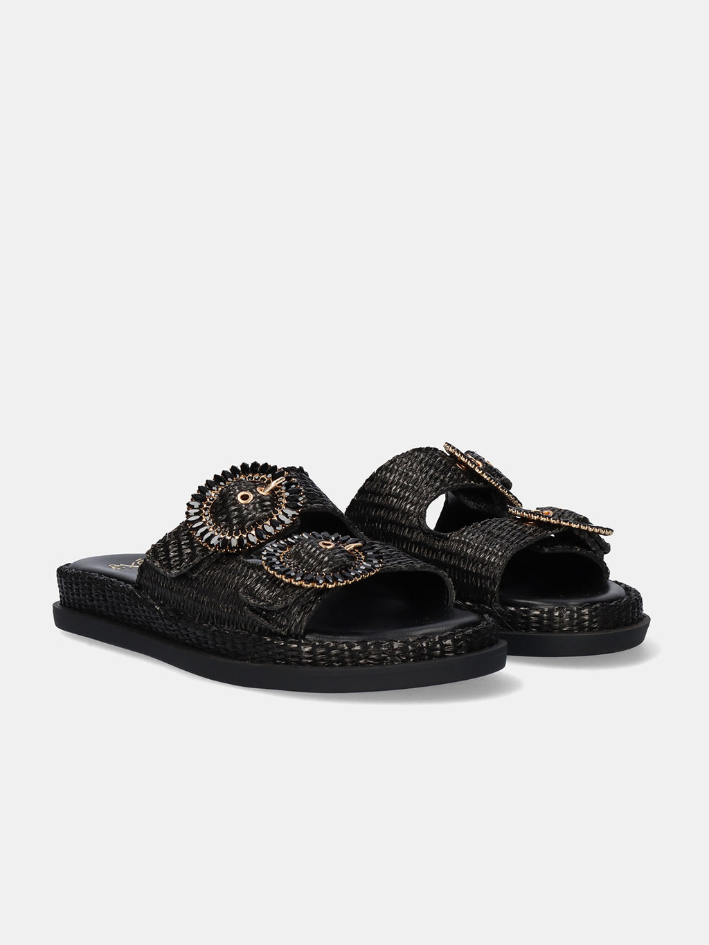 NAPOLI-817 RAFFIA BLACK