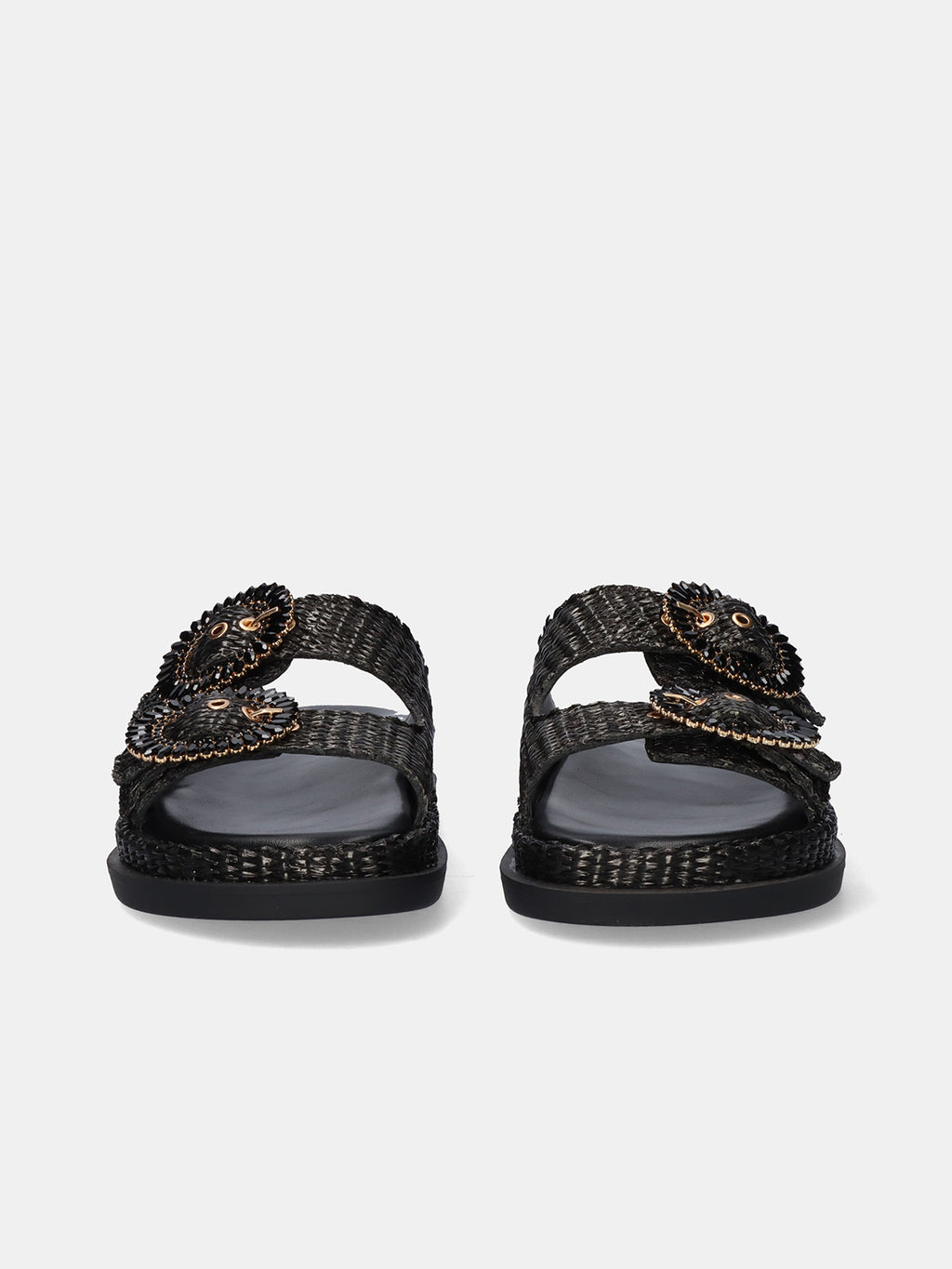 NAPOLI-817 RAFFIA BLACK