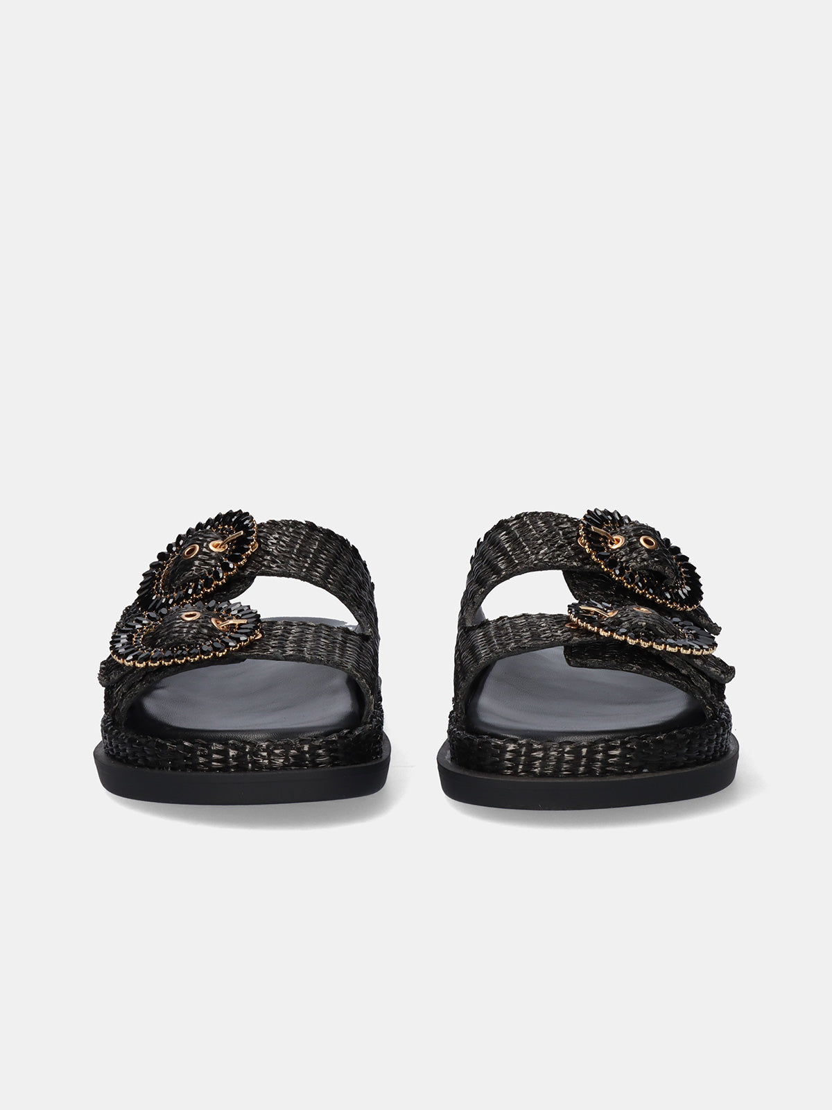NAPOLI-817 RAFFIA BLACK