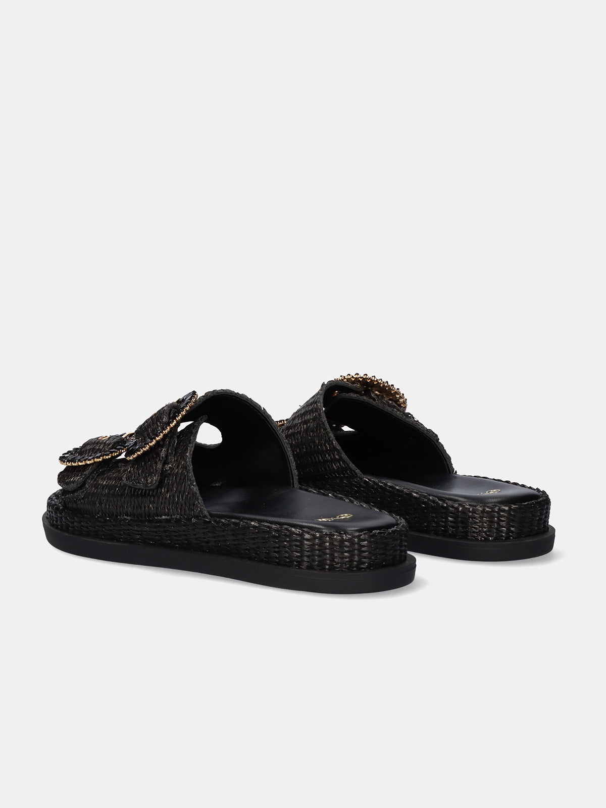 NAPOLI-817 RAFFIA BLACK