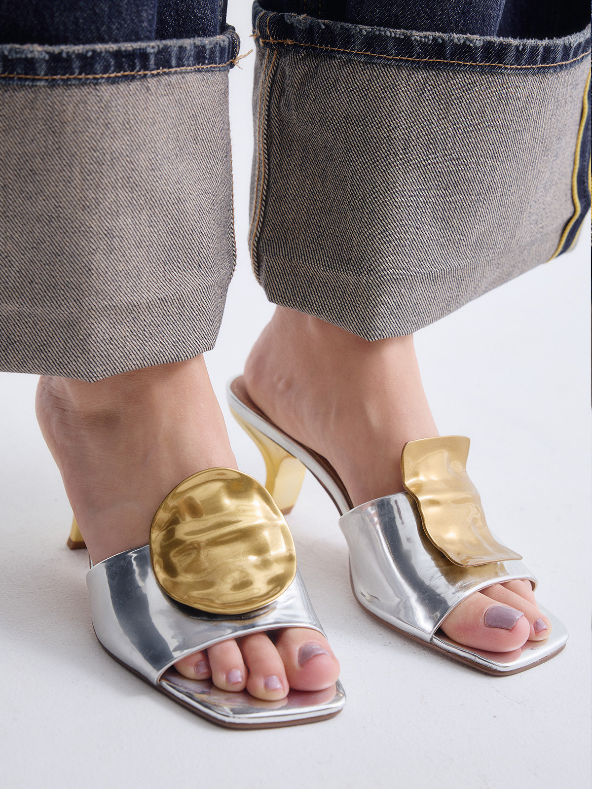 NINA-212 MIRROR SILVER GOLD