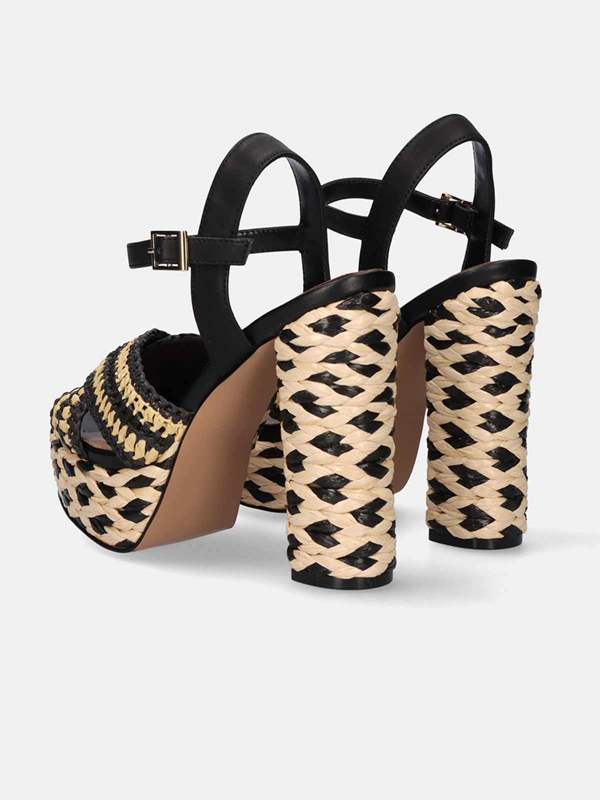 OPHELIA-675 RAFFIA BEIGE BLK