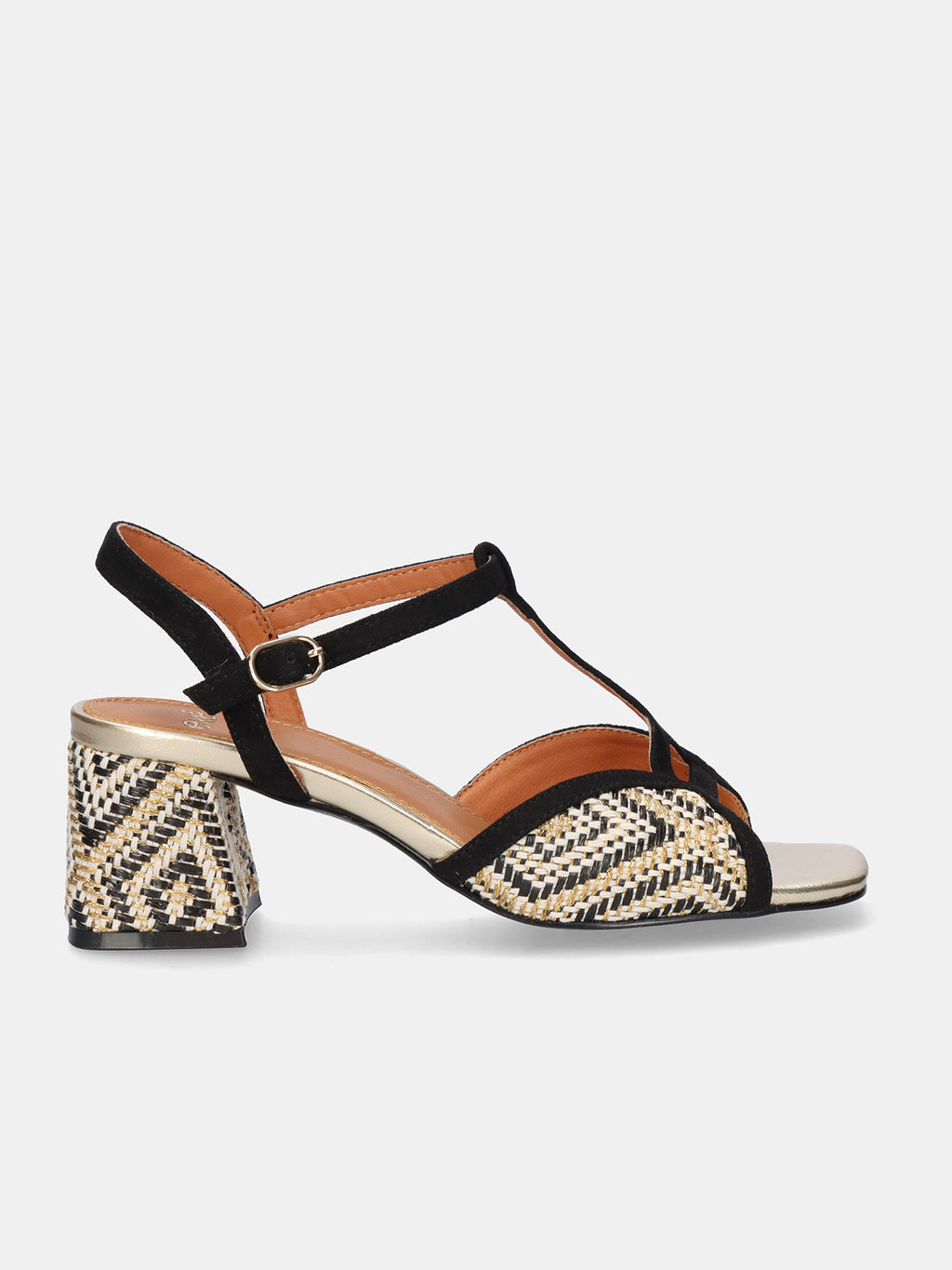 POLINA-405 FABRIC BLACK-GOLD