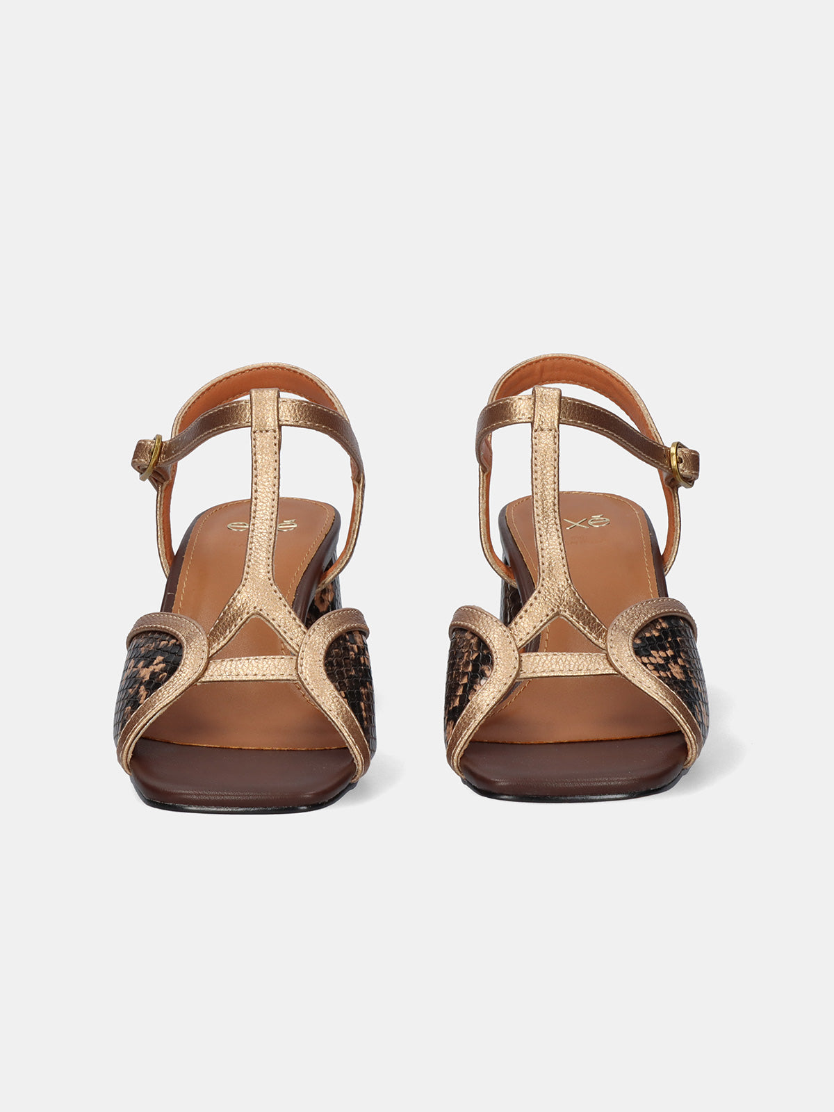 POLINA-405 SNAKE BRONZE