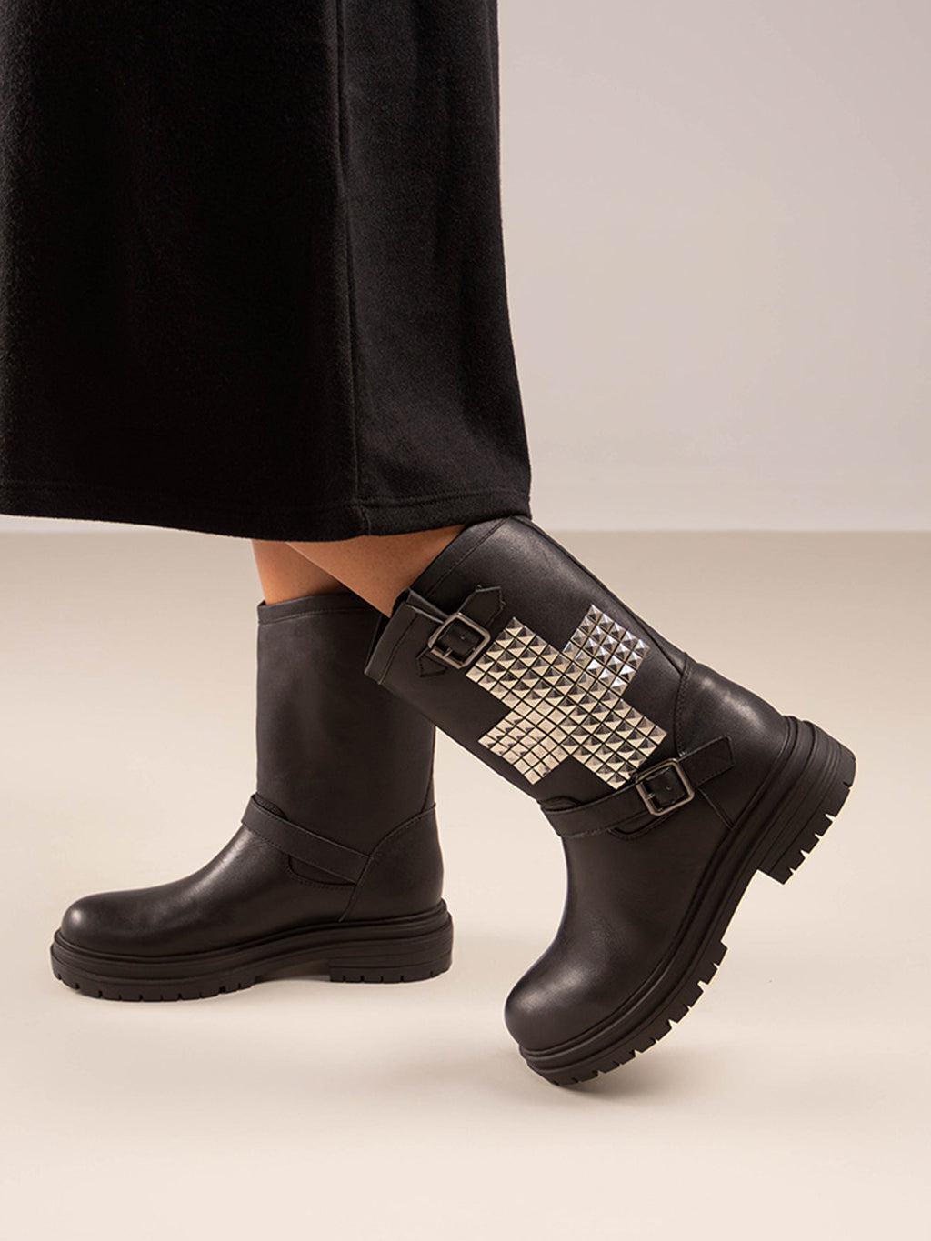 TONY-932 LEATHER BLACK