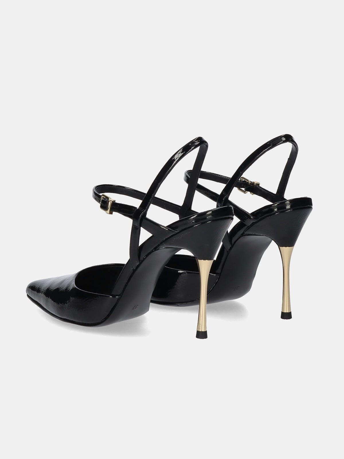 VANESA-130 PATENT BLACK