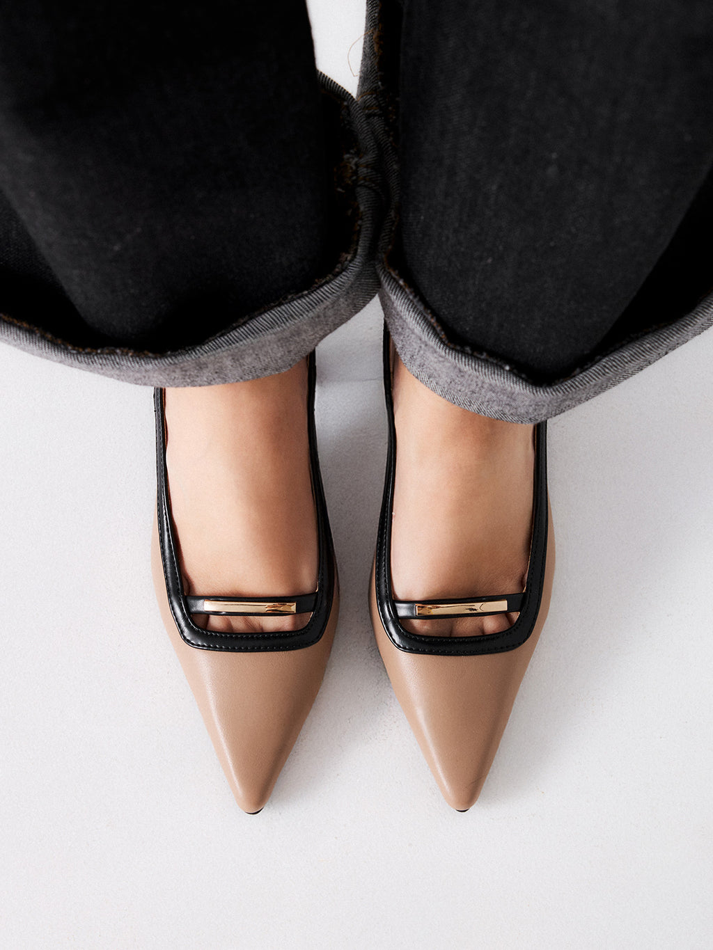 VIENA-235 PU TAUPE BLK